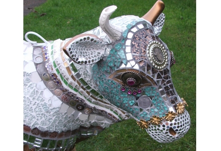 Mosaic Cow Anne Schwegmann-Fiielding
