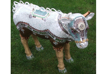 Mosaic Cow Anne Schwegmann-Fiielding